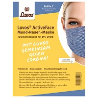 LUVOS ActiveFace Mund-Nase-Maske Gr.2 blaugem.