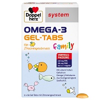 DOPPELHERZ Omega-3 Gel-Tabs family system - 120St