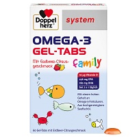 DOPPELHERZ Omega-3 Gel-Tabs family Erdb.Cit.system
