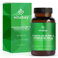 VITAMIN D3 DEPOT 20.000 I.E.+Vitamin K2 200 µg Tab