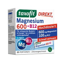 TAXOFIT Magnesium 600+B12 Direkt Granulat