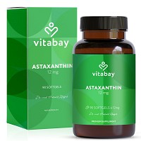 ASTAXANTHIN 12 mg Softgel-Kapseln Mikroalge vegan