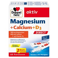 DOPPELHERZ Magnesium+Calcium+D3 DIRECT Pellets - 60St