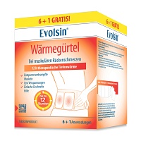 EVOLSIN Wärmegürtel - 7St - Gelenk-, Kreuz- & Rückenschmerzen, Sportverletzungen