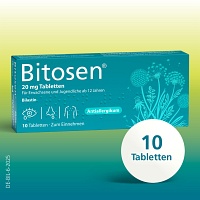 BITOSEN 20 mg Tabletten - 10St - Haus- & Reiseapotheke