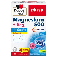 DOPPELHERZ Magnesium 500+B12 2-Phasen Depot Tabl.