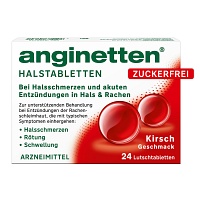 ANGINETTEN Halstabletten zuckerfrei Kirsche