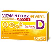 VITAMIN D3 K2 Hevert+Calcium u.Magnes.4000 IE Kps.