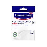 HANSAPLAST Soft Kompressen 7,5x7,5 cm steril