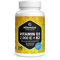 VITAMIN D3 K2 2000 I.E./100 µg hochdosiert Tabl.