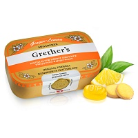 GRETHERS Ginger Lemon zuckerfrei Pastillen Dose