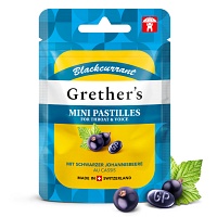 GRETHERS Blackcurrant zuckerfrei Past.Mini Beutel