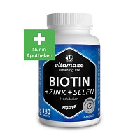 BIOTIN 10 mg hochdosiert+Zink+Selen Tabletten
