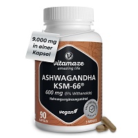 ASHWAGANDHA KSM-66 600mg Extrakt hochdos.veg.Kaps.