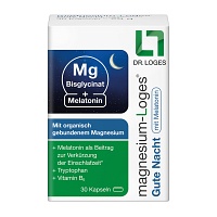 MAGNESIUM-LOGES Gute Nacht mit Melatonin Kapseln