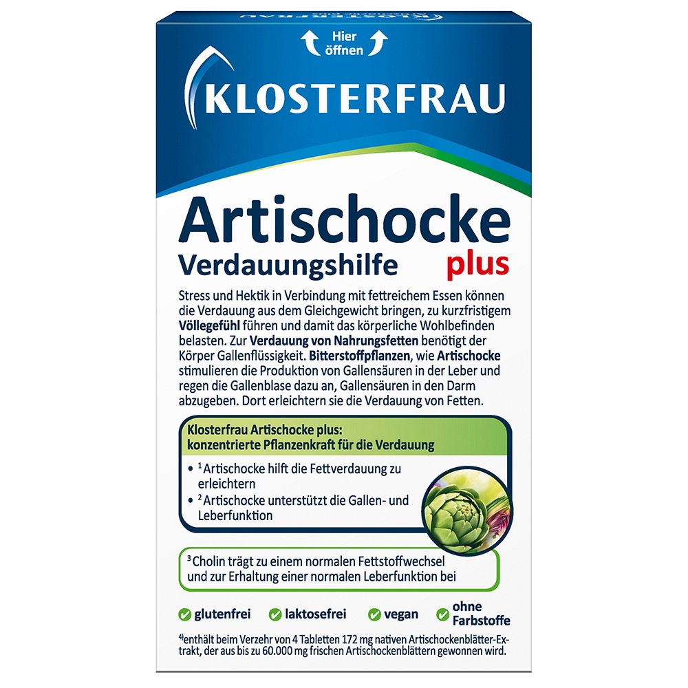 KLOSTERFRAU Artischocke plus Cholin Tabletten