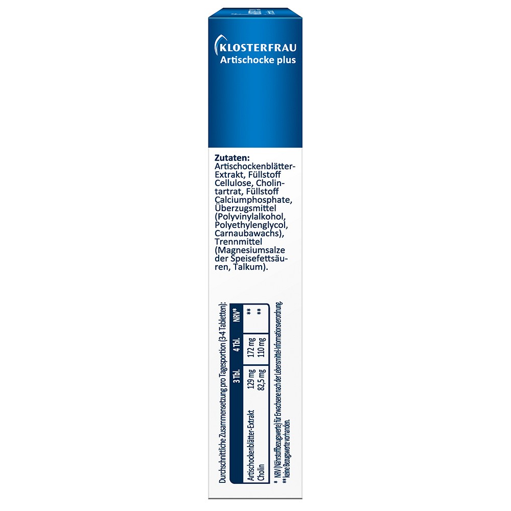 KLOSTERFRAU Artischocke plus Cholin Tabletten