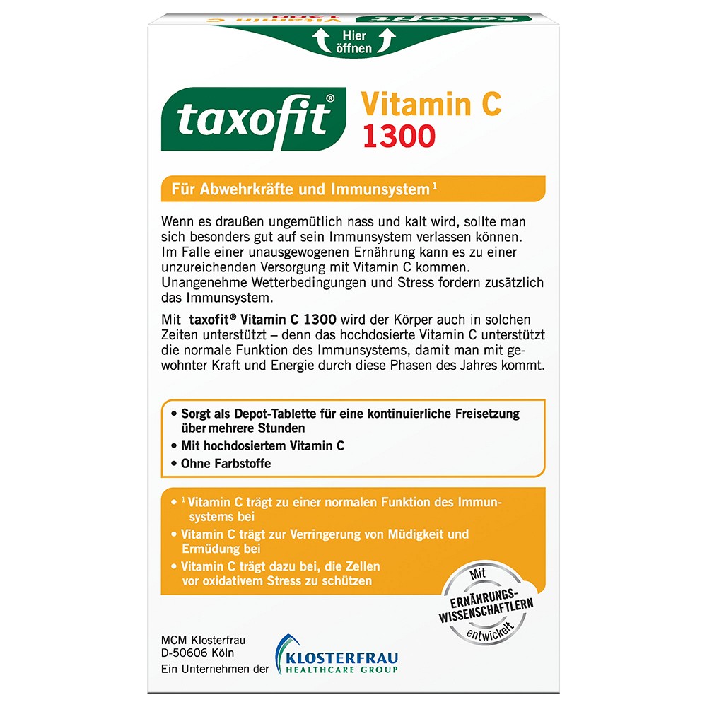 TAXOFIT Vitamin C 1300 Tabletten TAXOFIT Vitamin C 1300 Tabletten