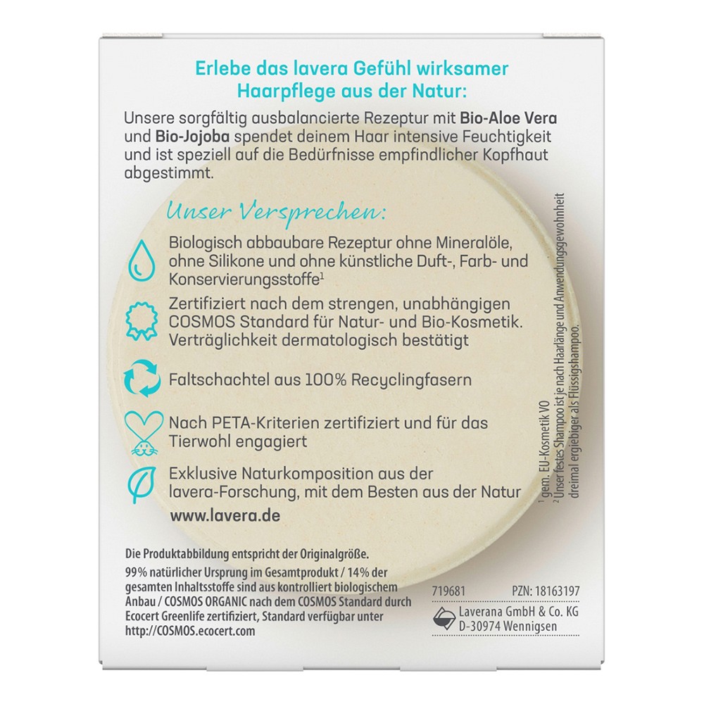 LAVERA festes Pflegeshampoo basis sensitiv