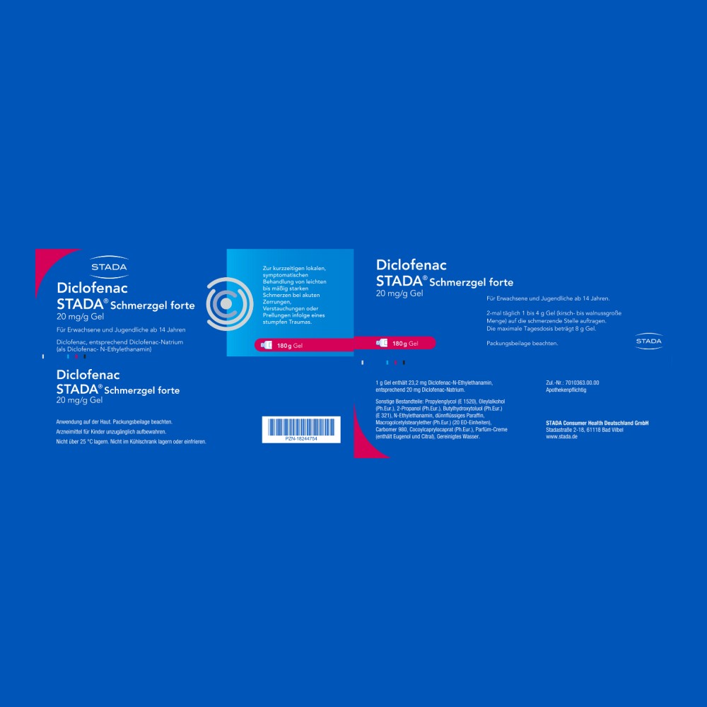 DICLOFENAC STADA Schmerzgel forte 20 mg/g