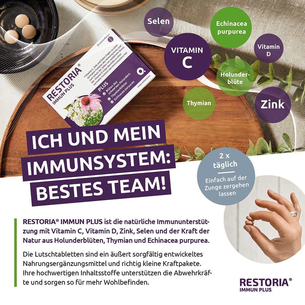 RESTORIA IMMUN PLUS Lutschtabletten RESTORIA IMMUN PLUS Lutschtabletten