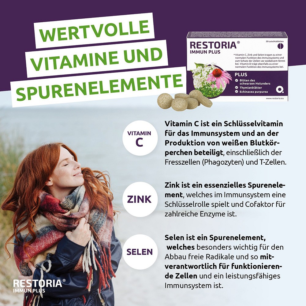 RESTORIA IMMUN PLUS Lutschtabletten RESTORIA IMMUN PLUS Lutschtabletten