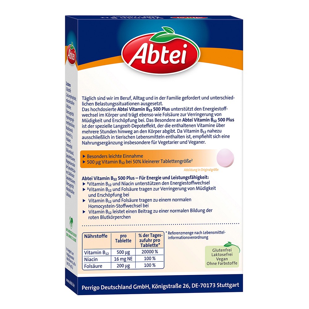 ABTEI Vitamin B12 500 Plus Tabletten