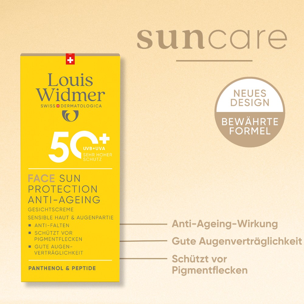 WIDMER Sun Face Sun Protection Anti-Age UV 50+ l.P