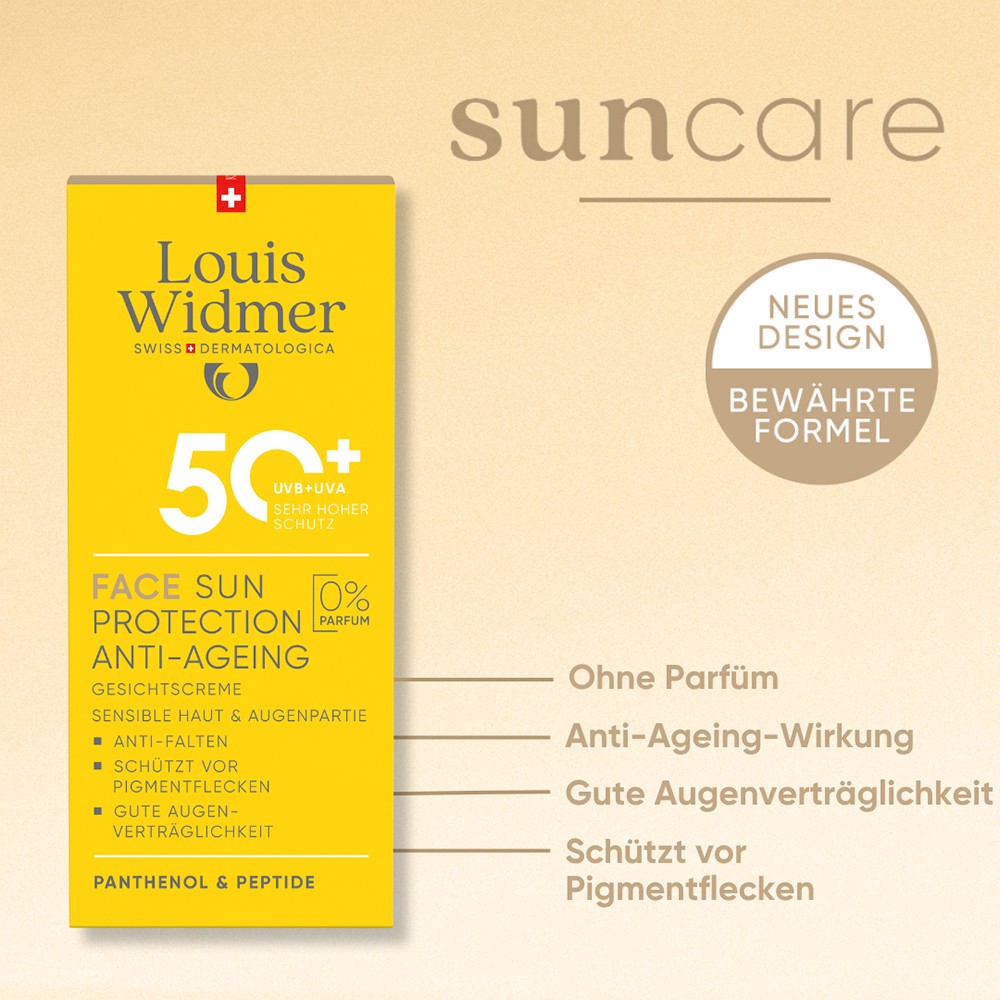 WIDMER Sun Face Sun Protection Anti-Age UV 50+ o.P