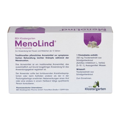 BEH Klostergarten MenoLind 250 mg Filmtabletten BEH Klostergarten MenoLind 250 mg Filmtabletten