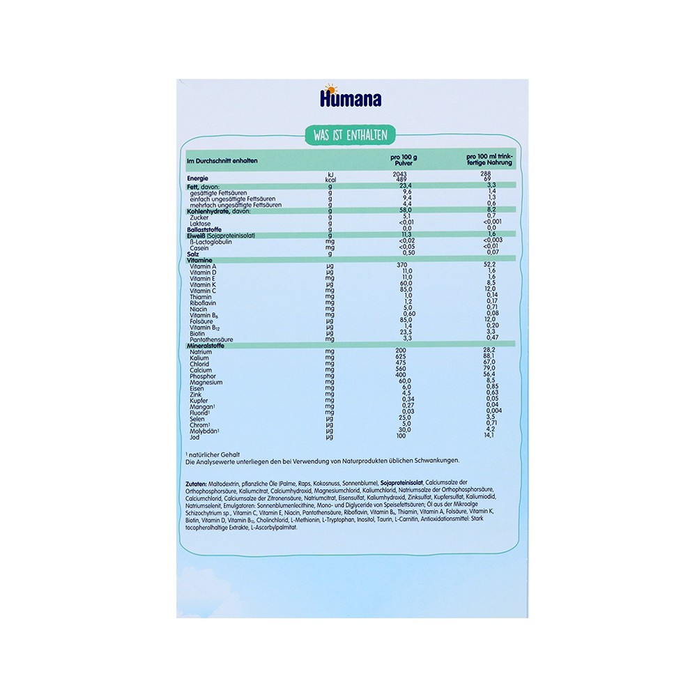 HUMANA SL Expert Spezialnahrung Pulver FS