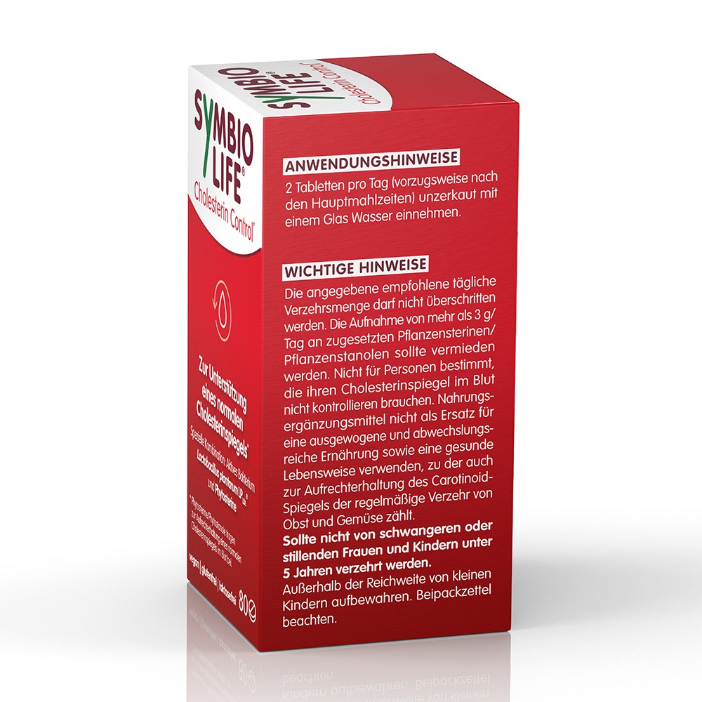 SYMBIOLIFE Cholesterin Control m.Phytosterinen Tab