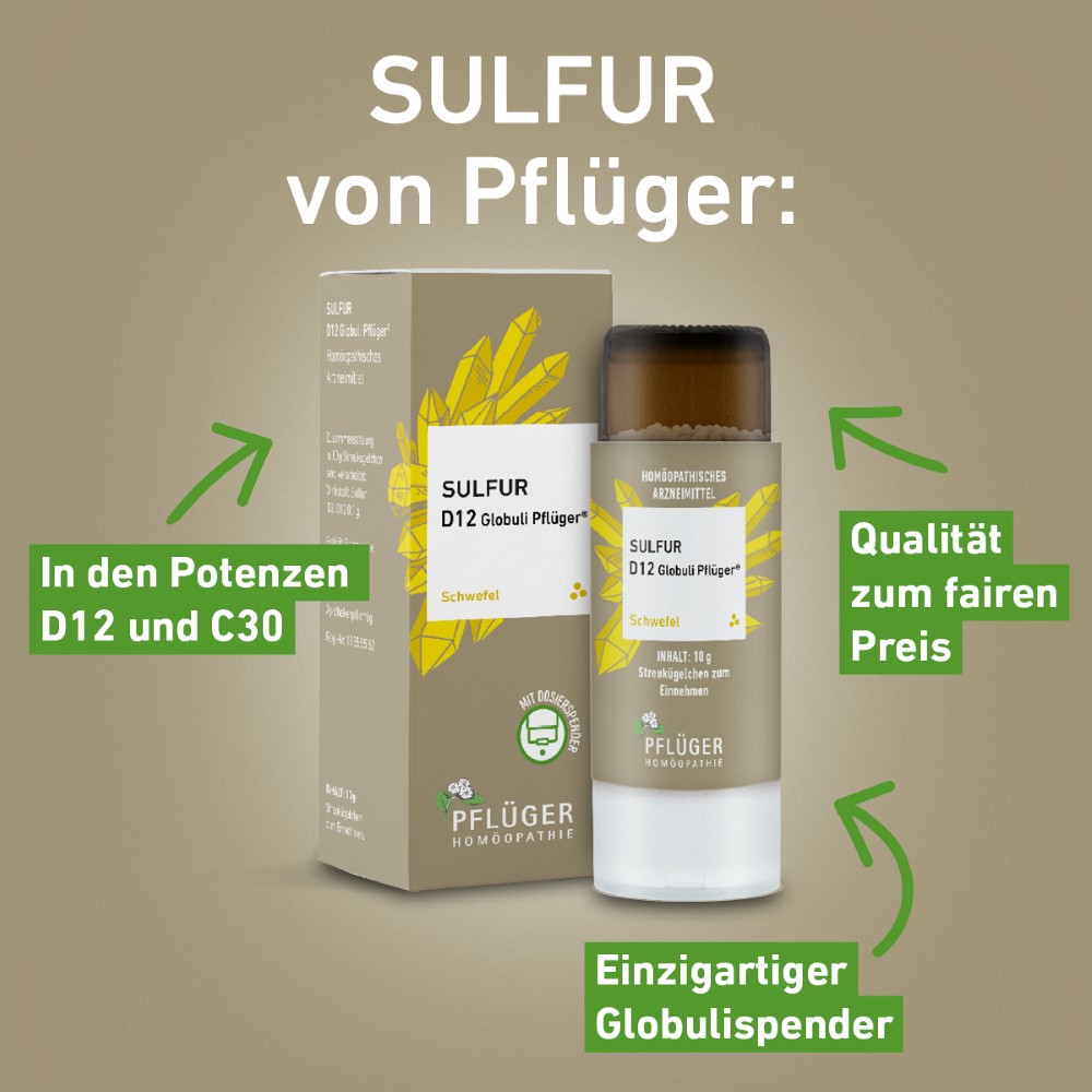 SULFUR C 30 Globuli Pflüger Dosierspender