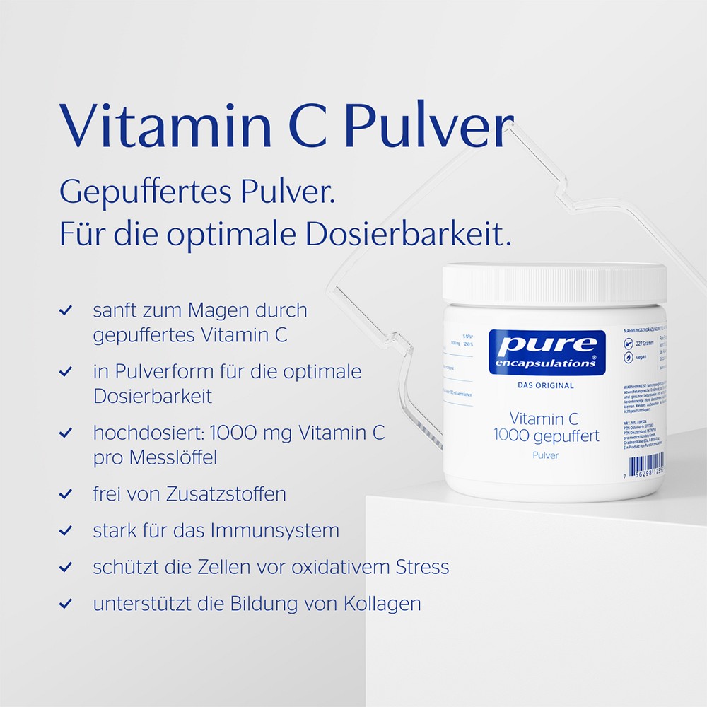 PURE ENCAPSULATIONS Vitamin C 1000 gepuffert Pulv.