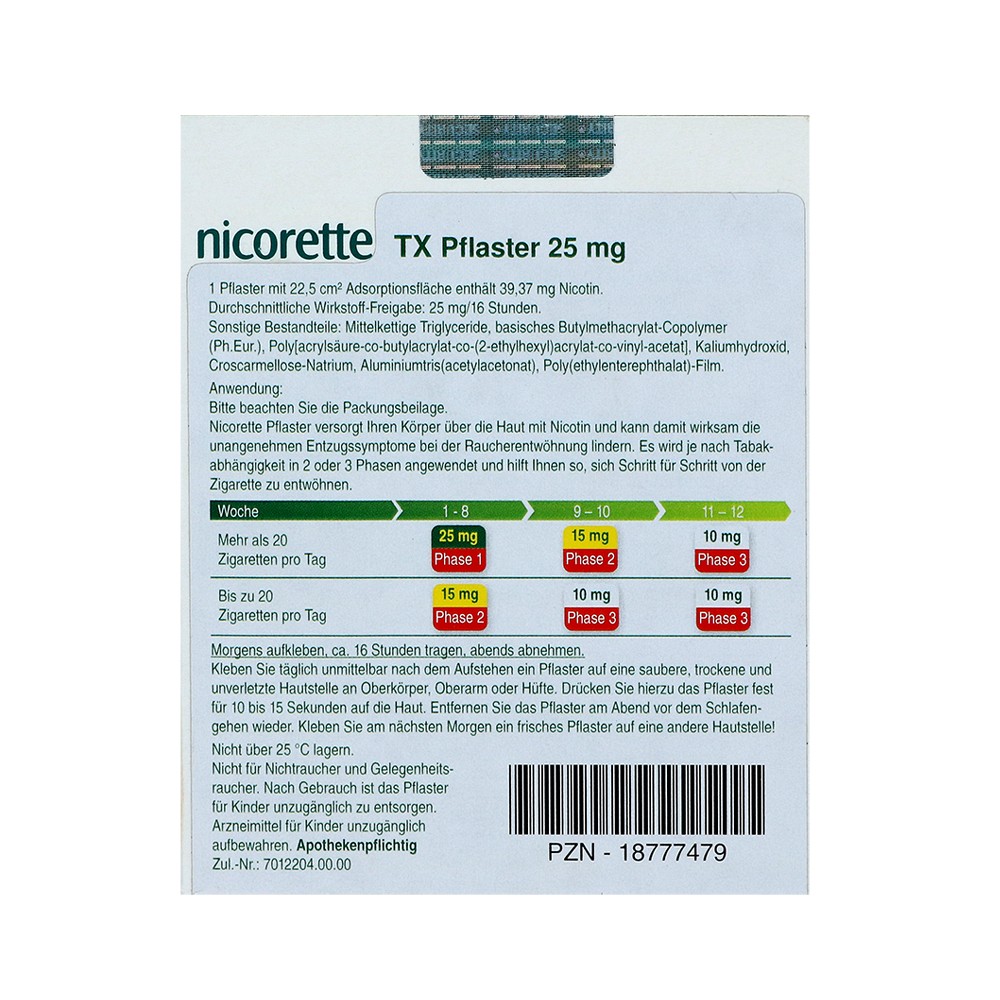 NICORETTE TX Pflaster 25 mg