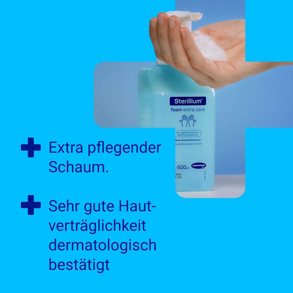 STERILLIUM foam extra care Händedesinfektion