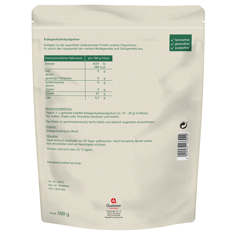 DOPPELHERZ Kollagenpulver pure