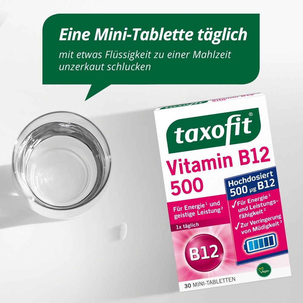 TAXOFIT Vitamin B12 500 Minitabletten