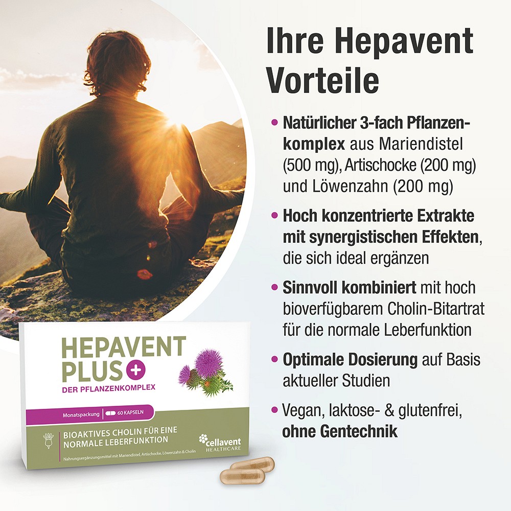 HEPAVENT Plus Leber Cholin Mariendis.Artisch.Kaps.