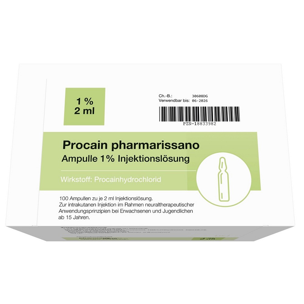 PROCAIN pharmarissano 1% Inj.-Lsg.Ampullen 2 ml