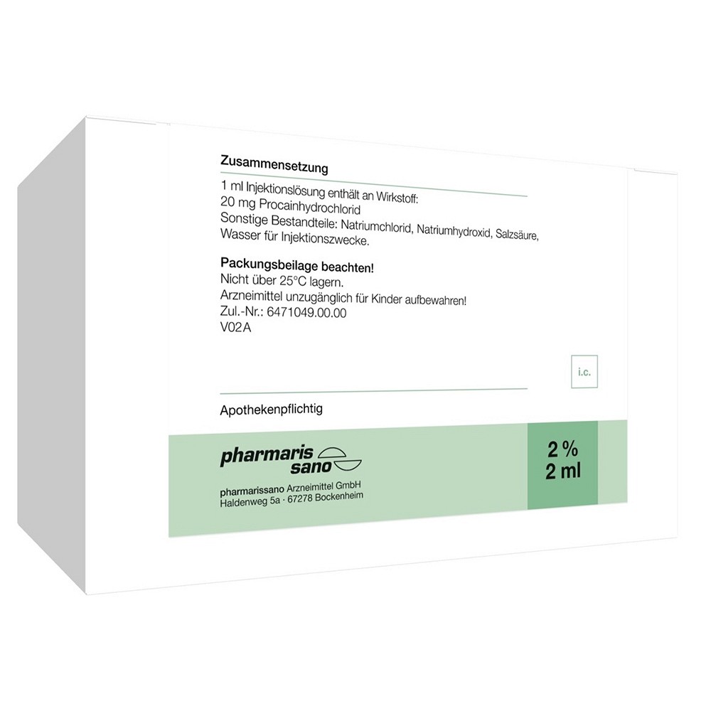 PROCAIN pharmarissano 2% Inj.-Lsg.Ampullen 2 ml