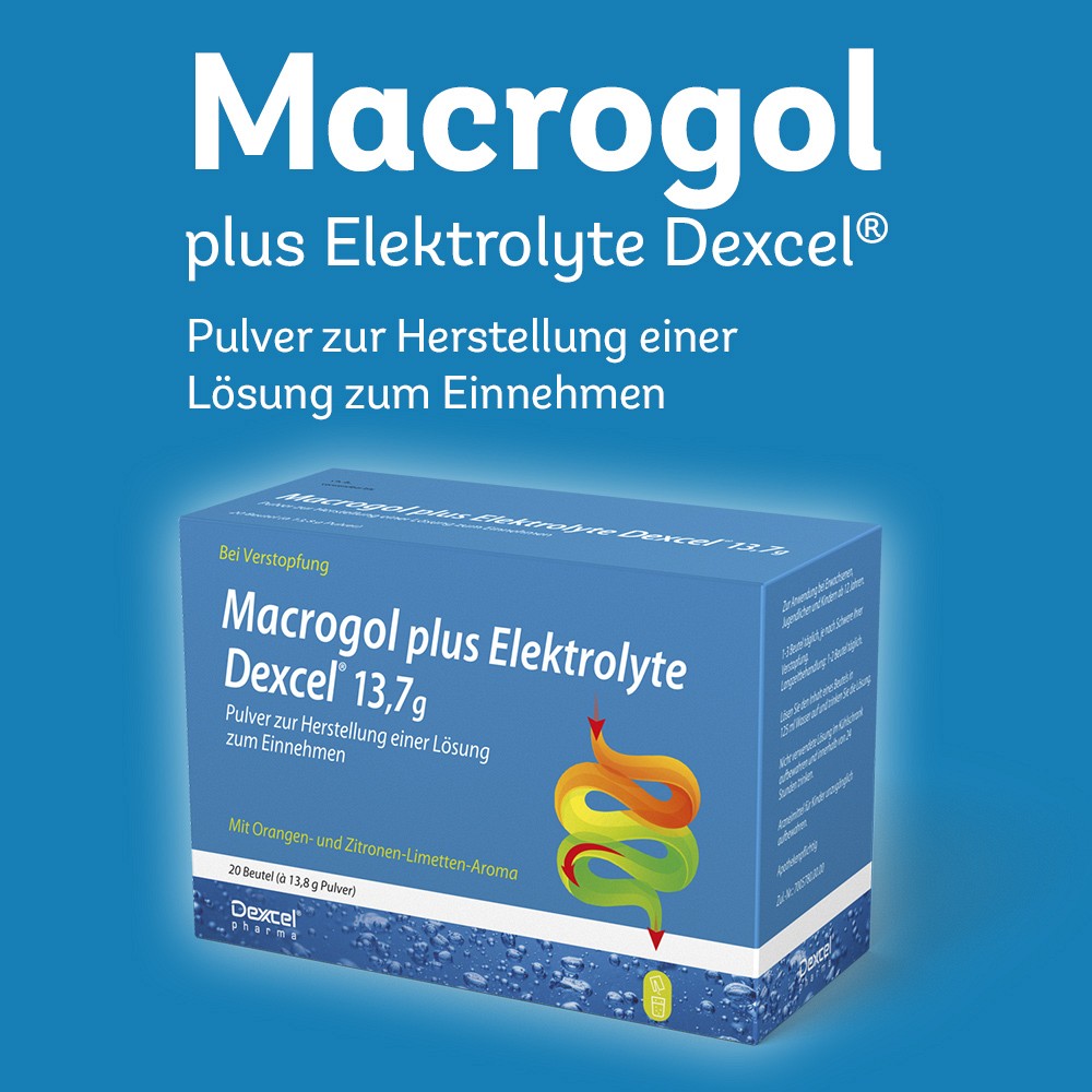 MACROGOL plus Elektrolyte Dexcel 13,7 g PLE