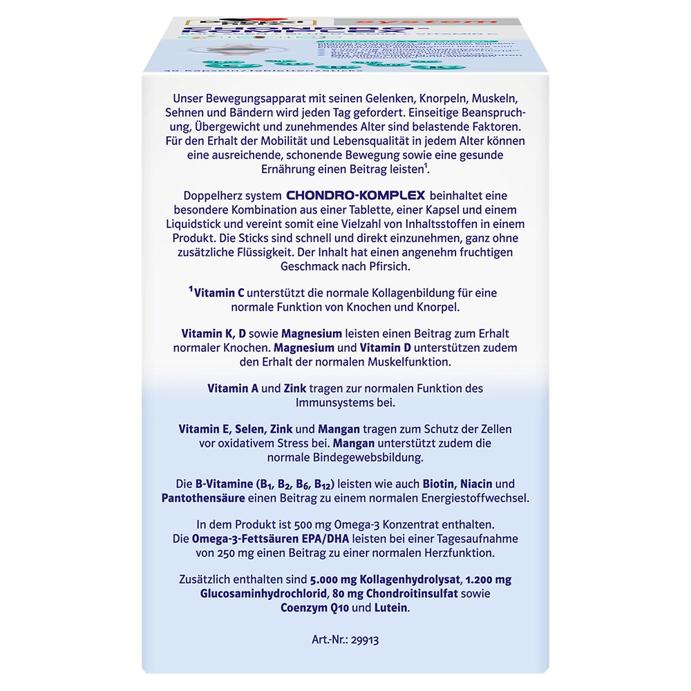DOPPELHERZ Chondro-Komplex syst.Komb.Tab.Kap.Stick
