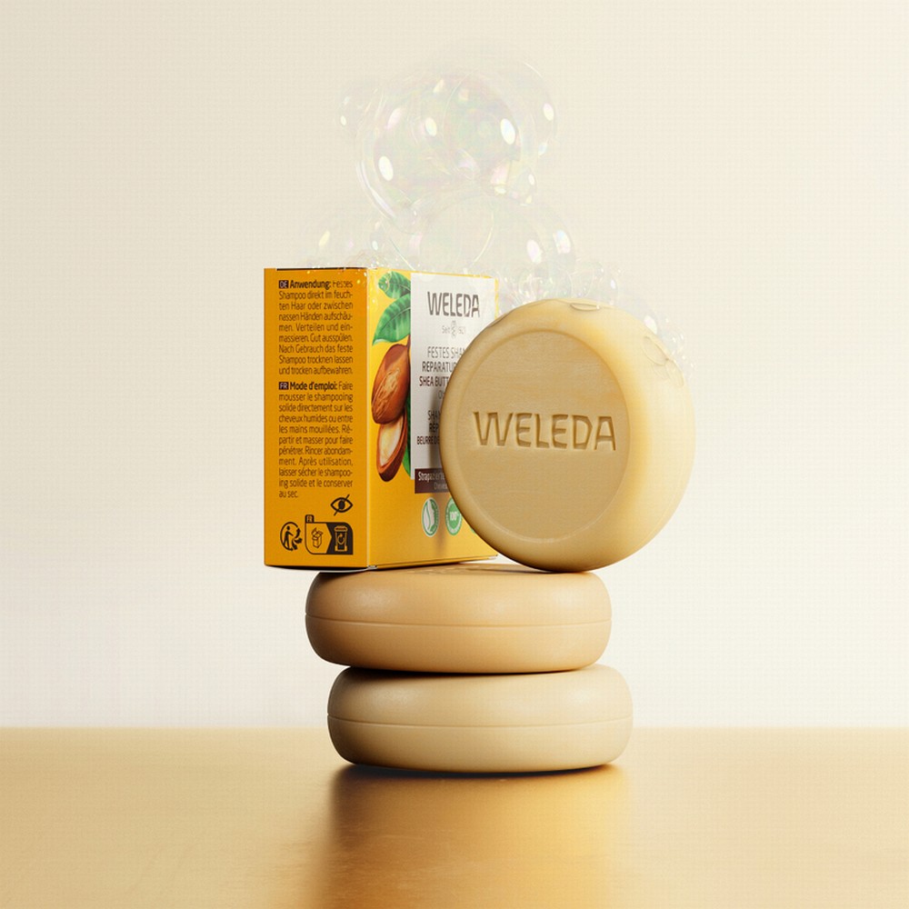 WELEDA festes Shampoo Reparatur & Pflege