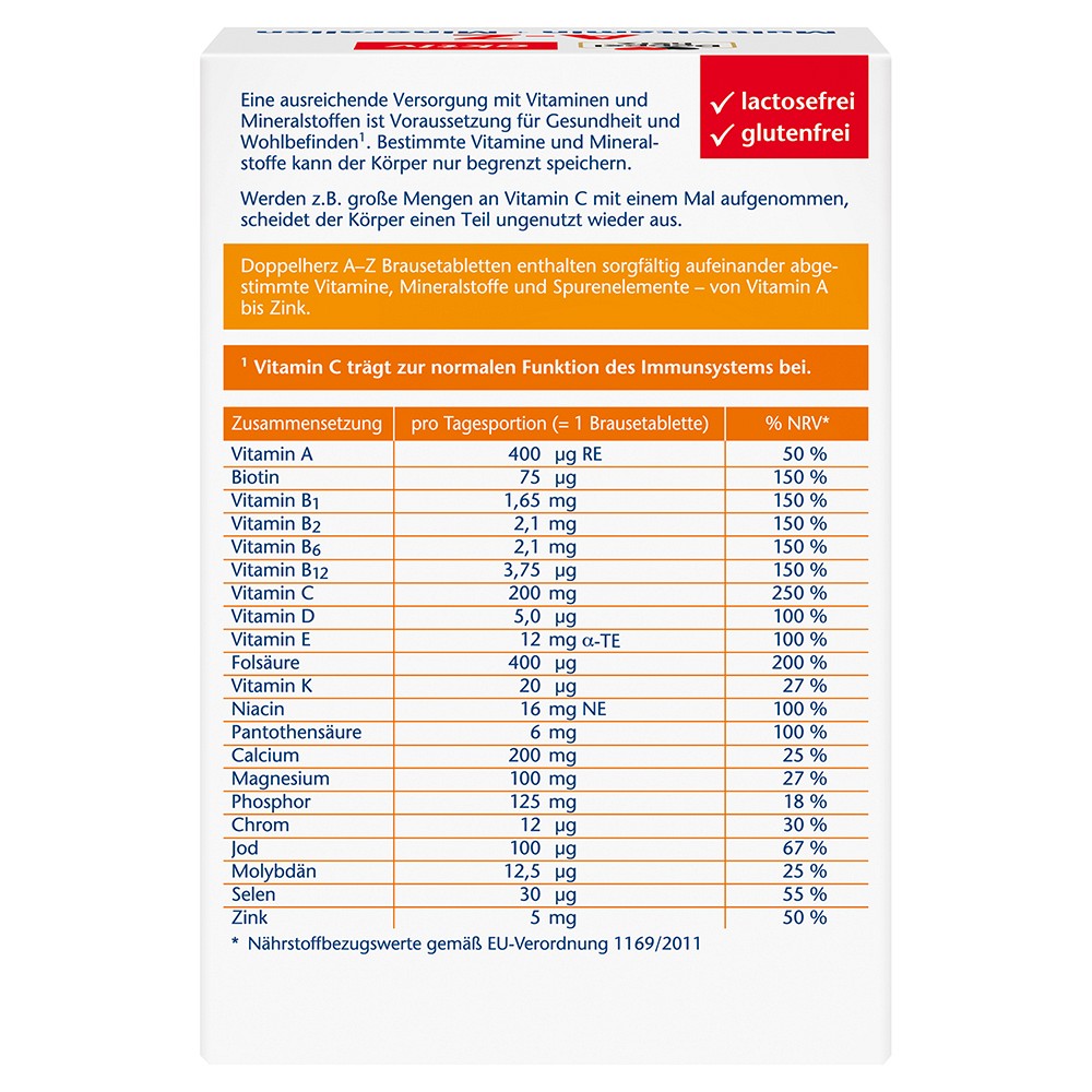 DOPPELHERZ A-Z Multivitamin+Mineralien Brausetabl.