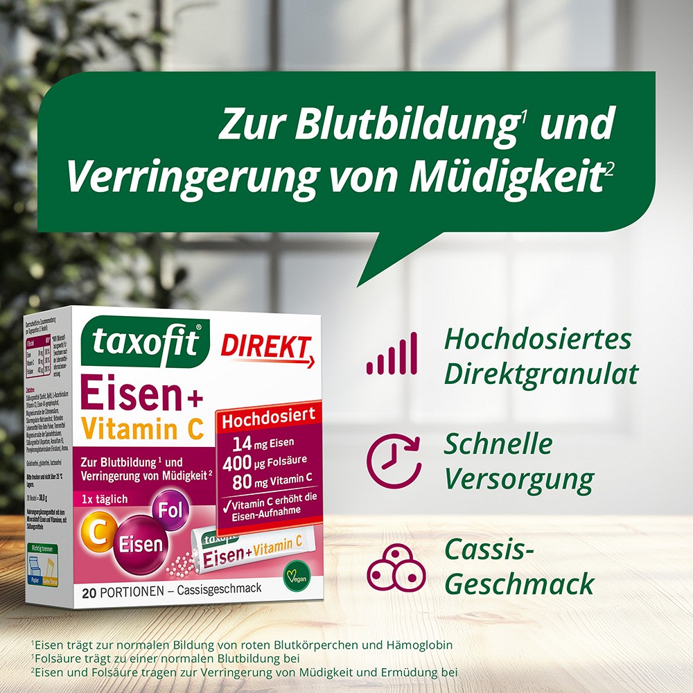 TAXOFIT Eisen+Vitamin C Direkt Granulat