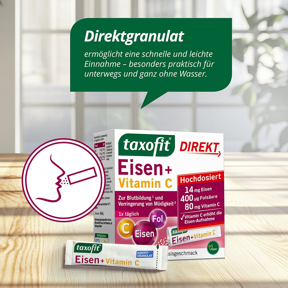 TAXOFIT Eisen+Vitamin C Direkt Granulat