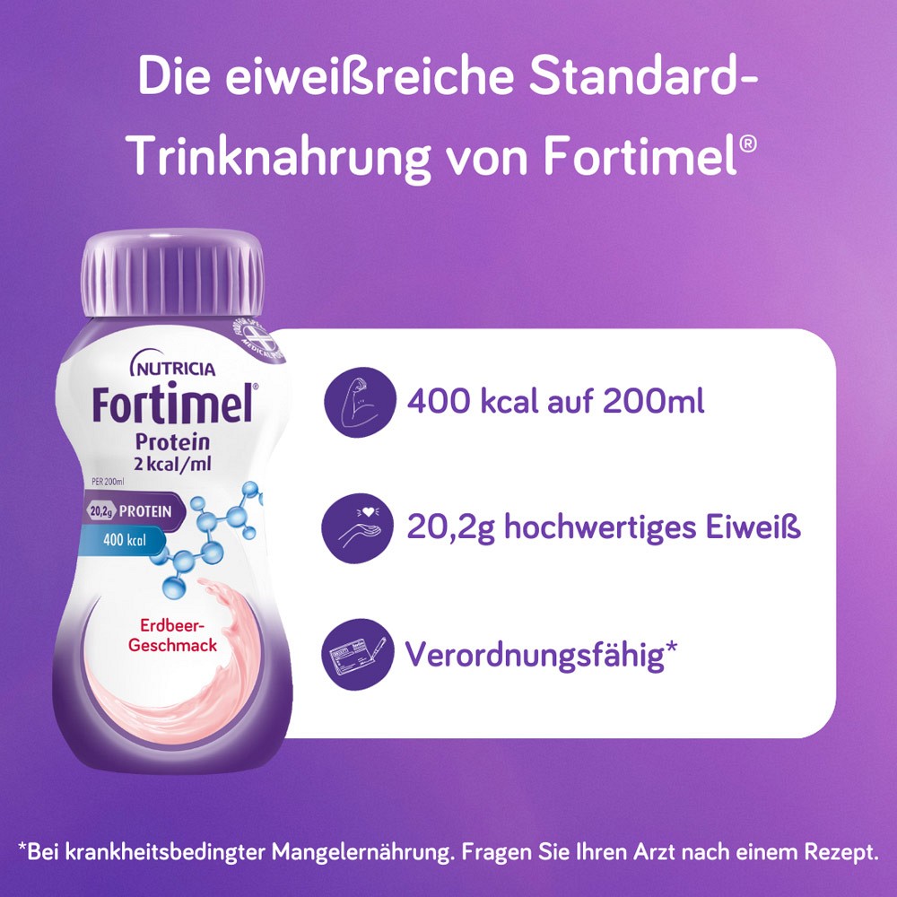 FORTIMEL Protein 2 kcal Erdbeergeschm.Trinknahrung
