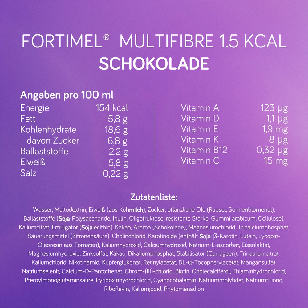 FORTIMEL Multifibre 1.5 kcal Schokoladengeschmack