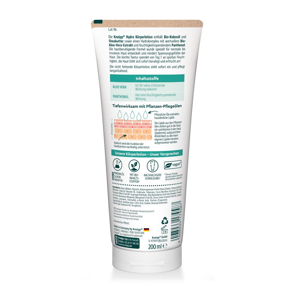 KNEIPP Hydro Körperlotion Aloe Vera